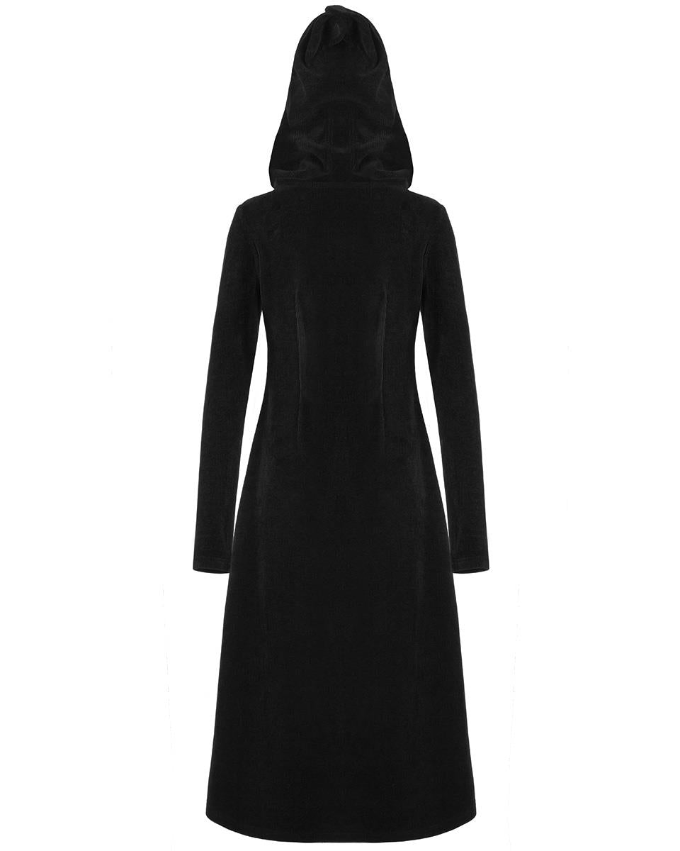 OPY-643 Daily Life Womens Casual Gothic Long Hooded Jacket