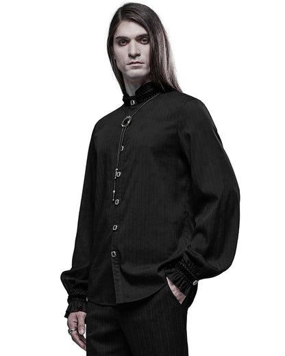 WY-1345 Amulet Mens Shirt - Black